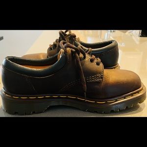 Dr.Martens brown leather Oxford shoes